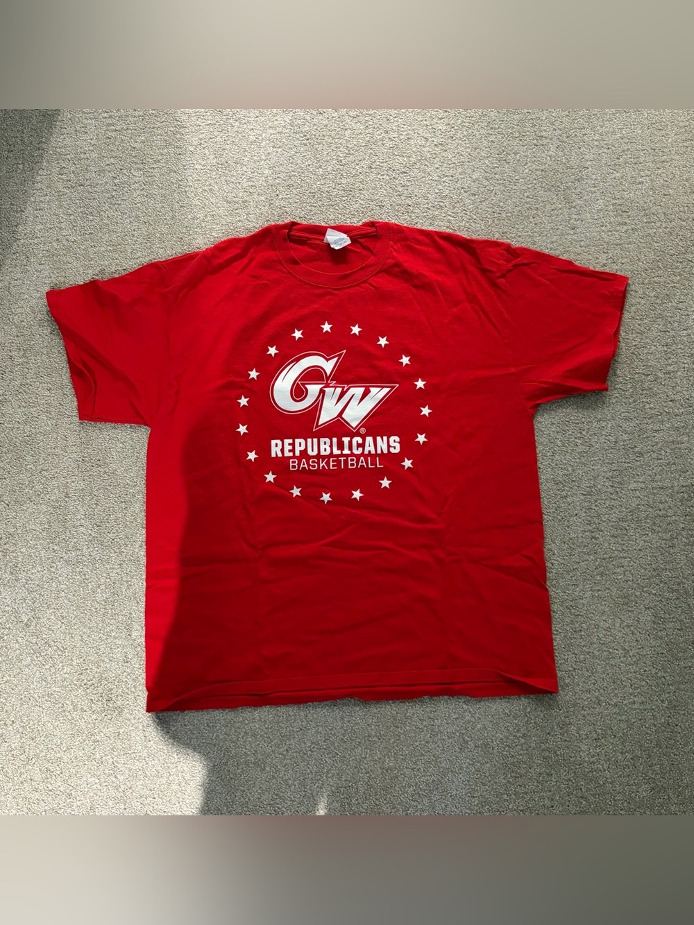 GW Republicans Basketball Red Graphic T-Shirt